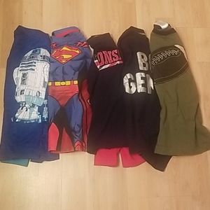 Super man,lonsdale,gamboree,starwars kids tee shir